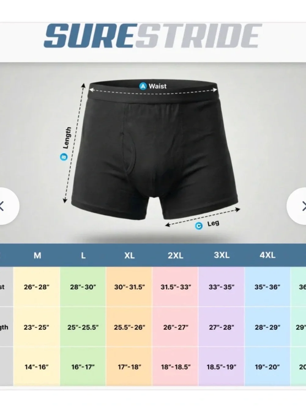 Classic Black Boxer Briefs with LeakGuard Core - Incontinence Briefs - NWT